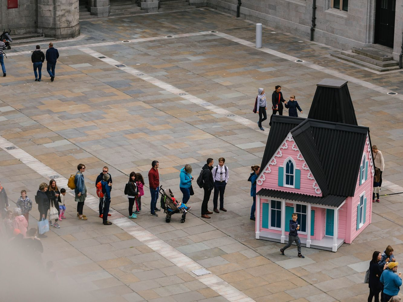 House in the Woods art installation in marischal college at look again festival