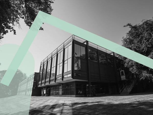 Grays School of Art building with graphics Grays School of Art building with graphics